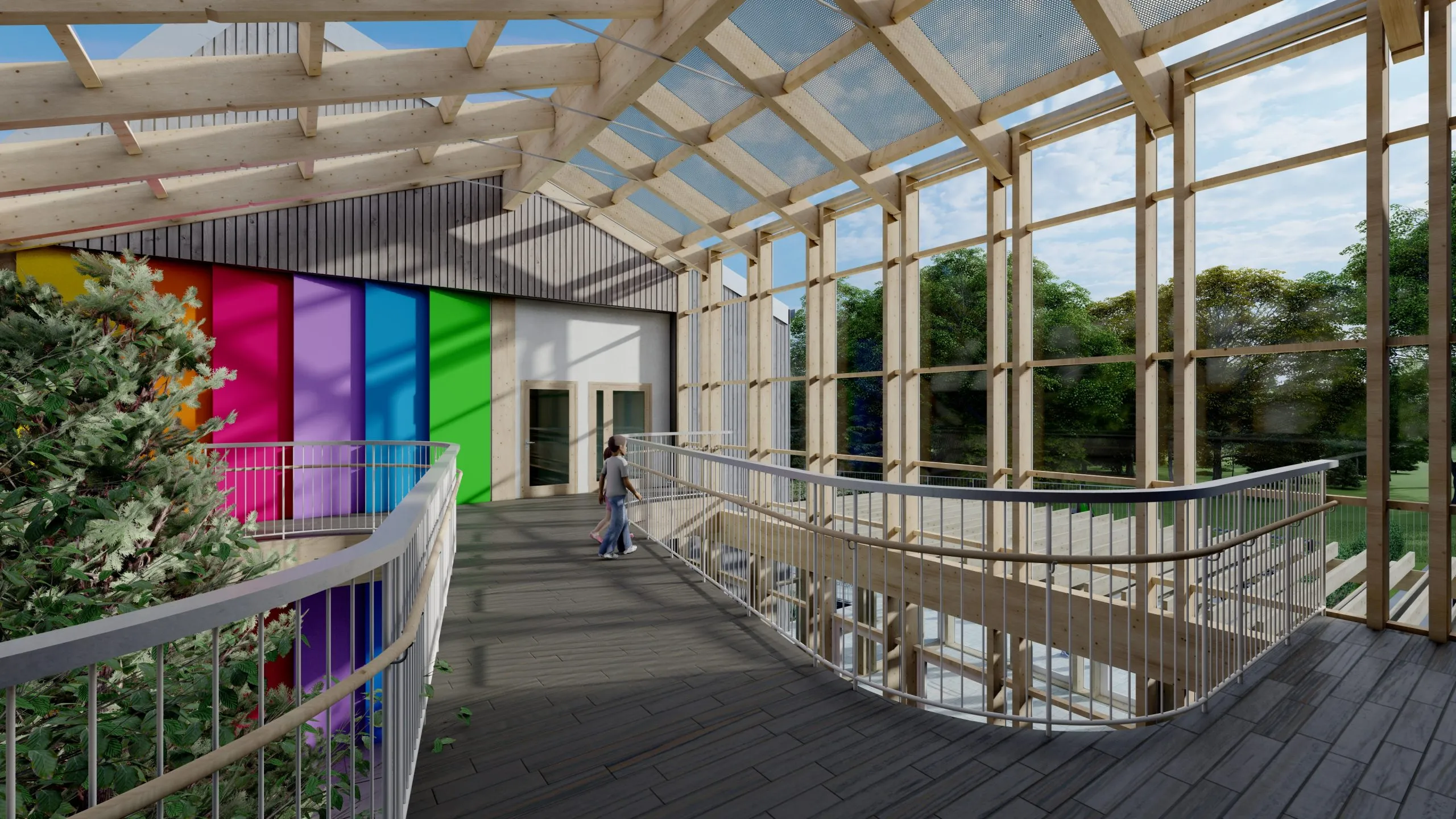 Sustainable Colorful Walkways