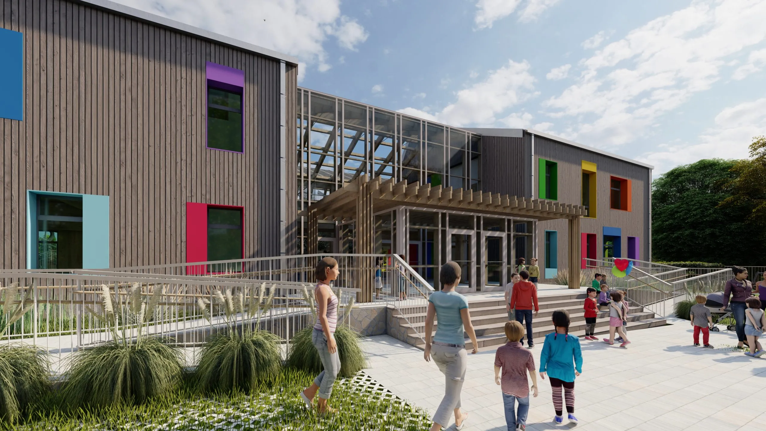 Communal Courtyards with a Green Twist