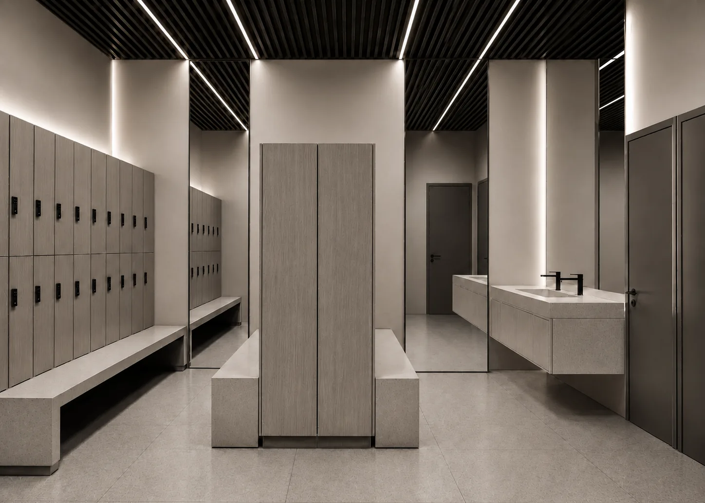 Locker-room sequence
