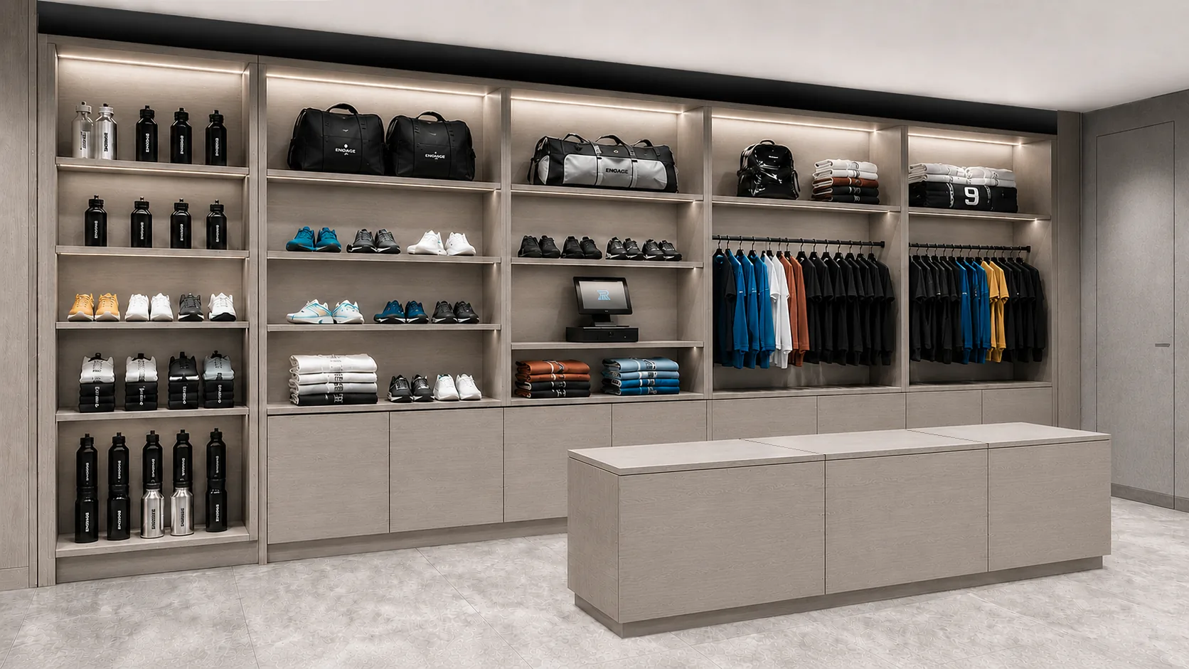 Retail shelving detail