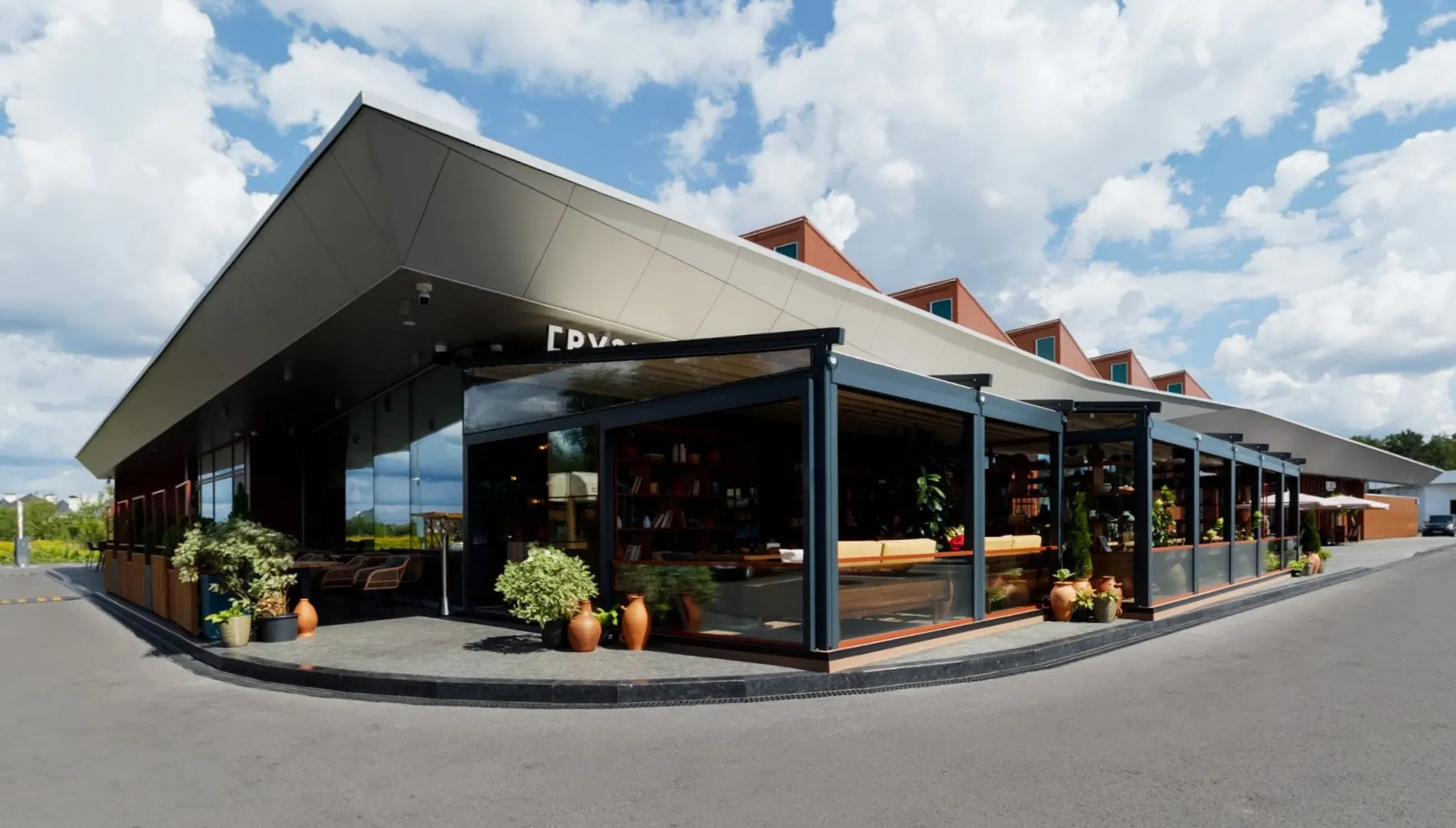 Outdoor cafe