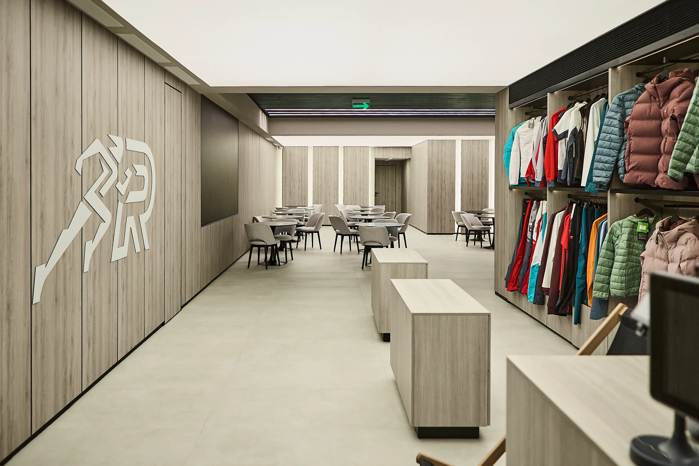 Brand wall and retail
