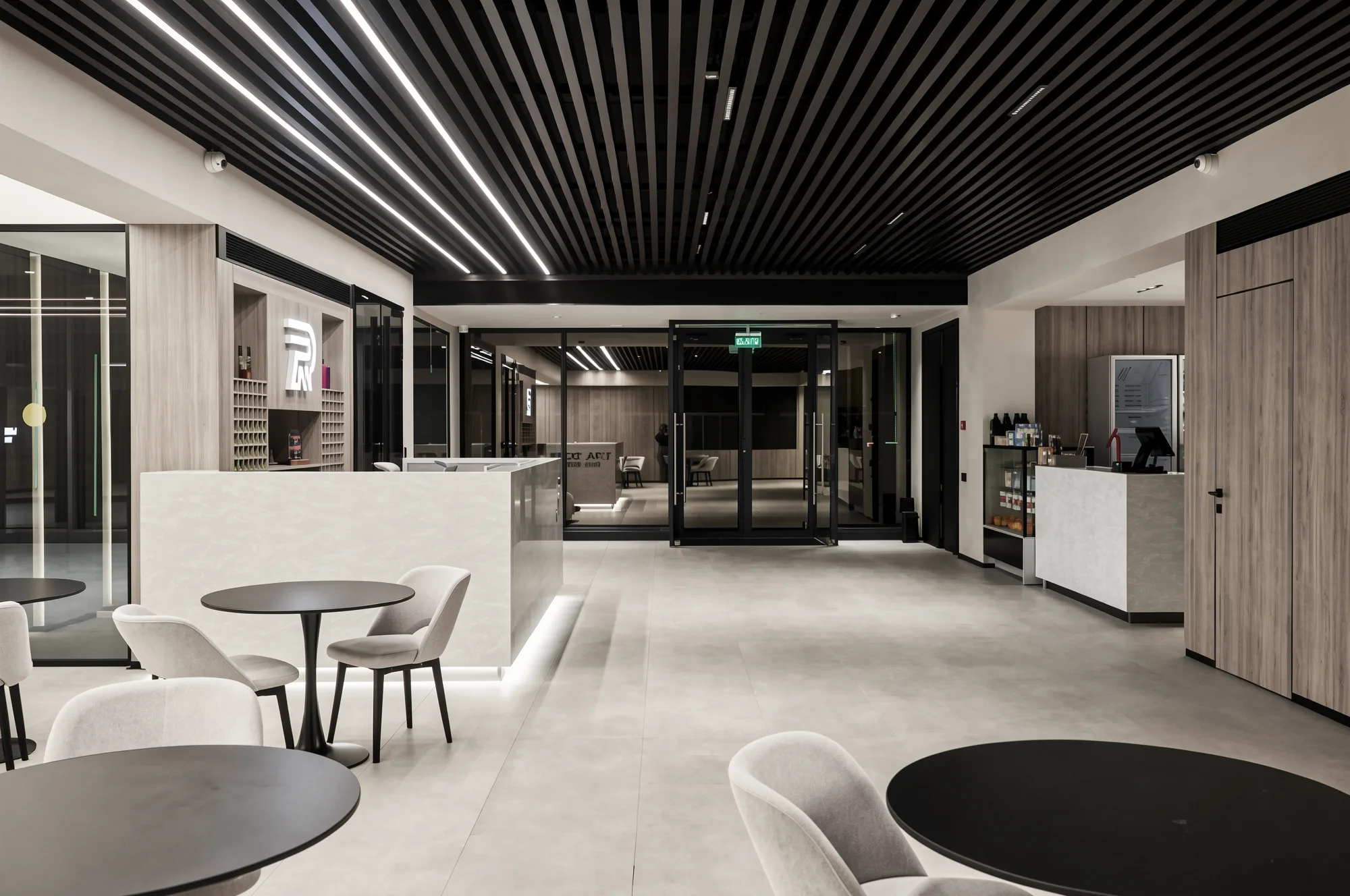 Reception and entrance doors
